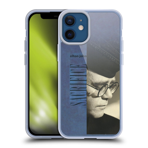 Elton John Artwork Sacrifice Single Soft Gel Case for Apple iPhone 12 Mini & MagSafe