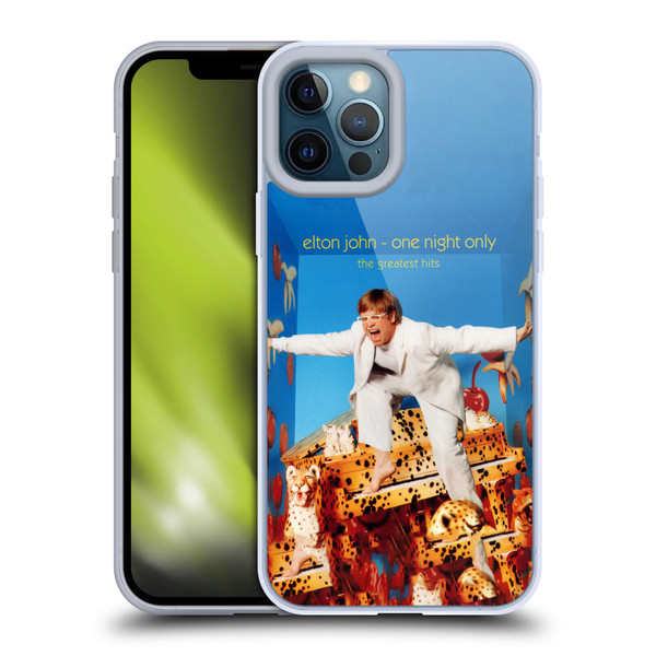 Elton John Artwork One Night Only Album Soft Gel Case for Apple iPhone 12 Pro Max & MagSafe