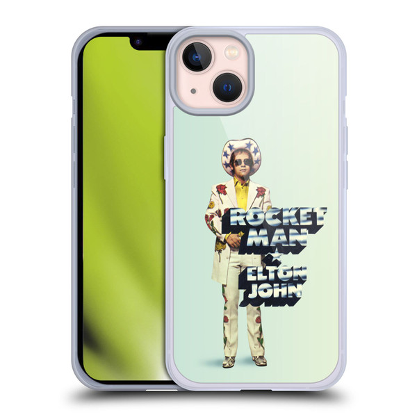 Elton John Artwork Rocket Man Single Soft Gel Case for Apple iPhone 13