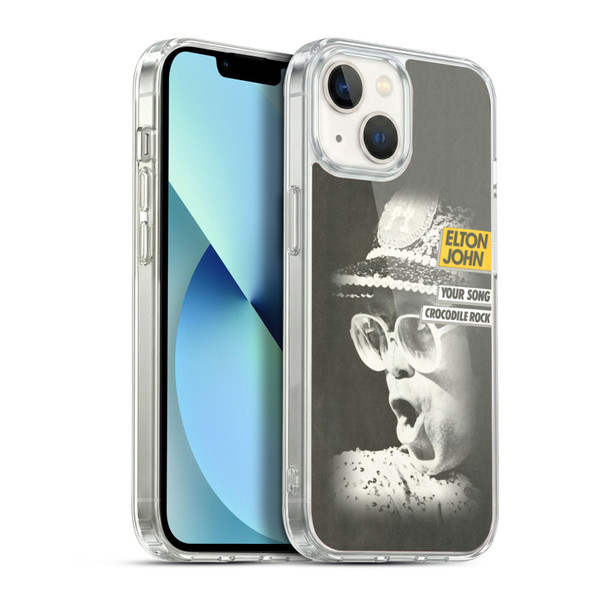 Elton John Artwork Your Song Single Soft Gel Case for Apple iPhone 13