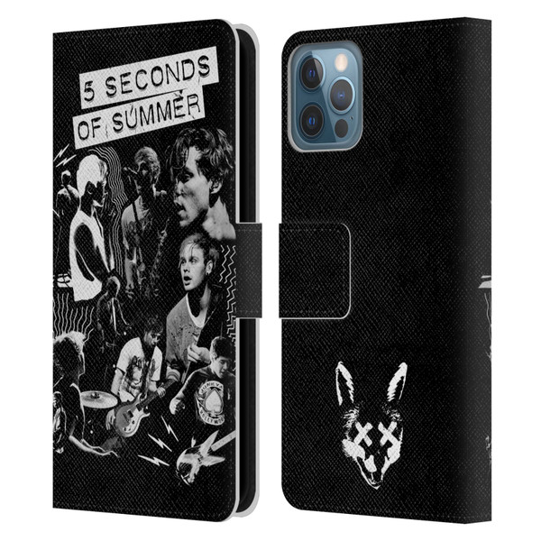 5 Seconds of Summer Posters Punkzine Leather Book Wallet Case Cover For Apple iPhone 12 / iPhone 12 Pro