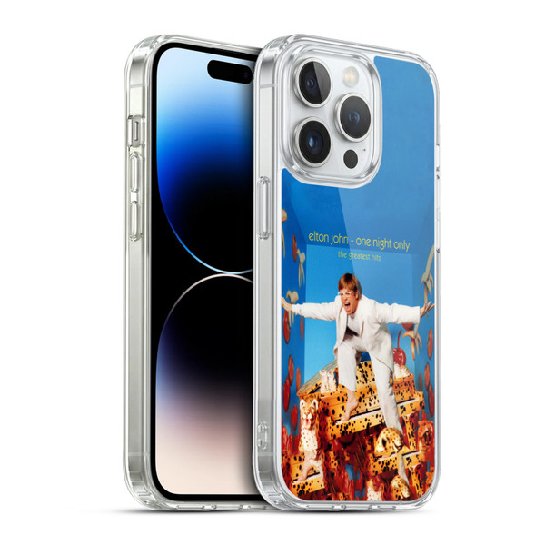 Elton John Artwork One Night Only Album Soft Gel Case for Apple iPhone 13 Pro & MagSafe