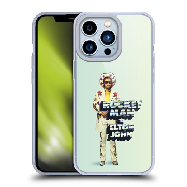 Elton John Artwork Rocket Man Single Soft Gel Case for Apple iPhone 13 Pro
