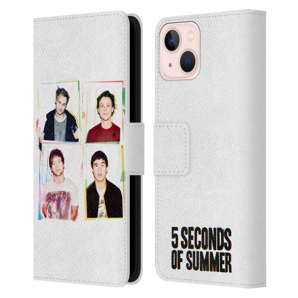 5 Seconds of Summer Posters Polaroid Leather Book Wallet Case Cover For Apple iPhone 13