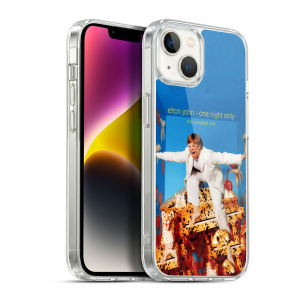 Elton John Artwork One Night Only Album Soft Gel Case for Apple iPhone 14 Plus & MagSafe