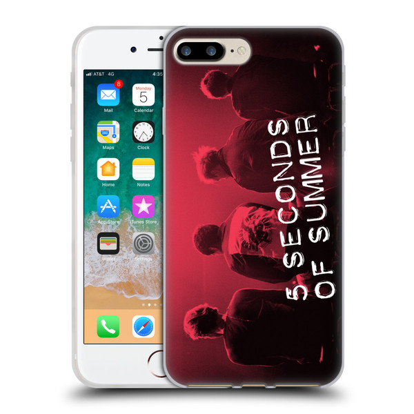5 Seconds of Summer Posters Colour Washed Soft Gel Case for Apple iPhone 7 Plus / iPhone 8 Plus