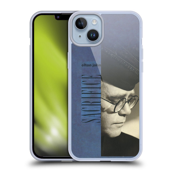 Elton John Artwork Sacrifice Single Soft Gel Case for Apple iPhone 14 Plus