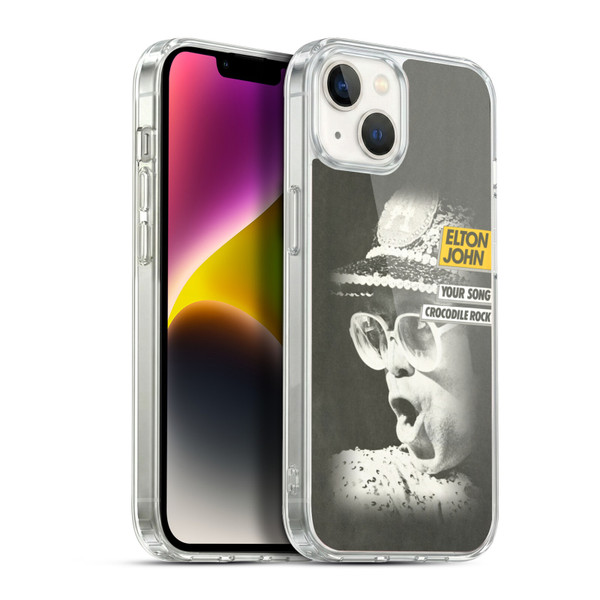Elton John Artwork Your Song Single Soft Gel Case for Apple iPhone 14 Plus & MagSafe
