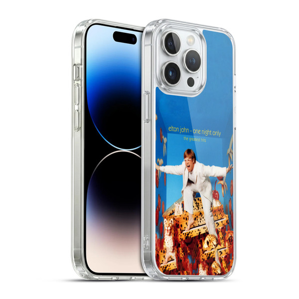 Elton John Artwork One Night Only Album Soft Gel Case for Apple iPhone 14 Pro Max & MagSafe