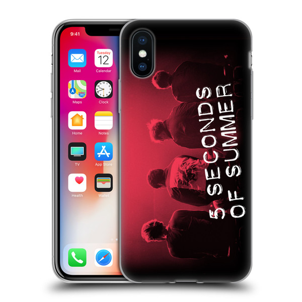5 Seconds of Summer Posters Colour Washed Soft Gel Case for Apple iPhone X / iPhone XS