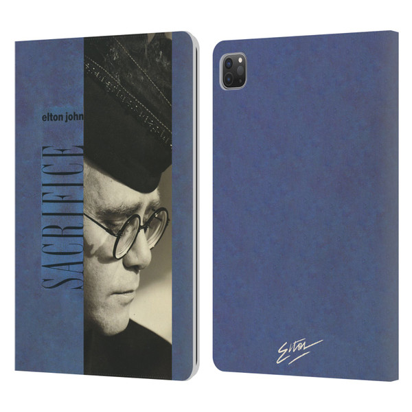 Elton John Artwork Sacrifice Single Leather Book Wallet Case Cover For Apple iPad Pro 11 2020 / 2021 / 2022