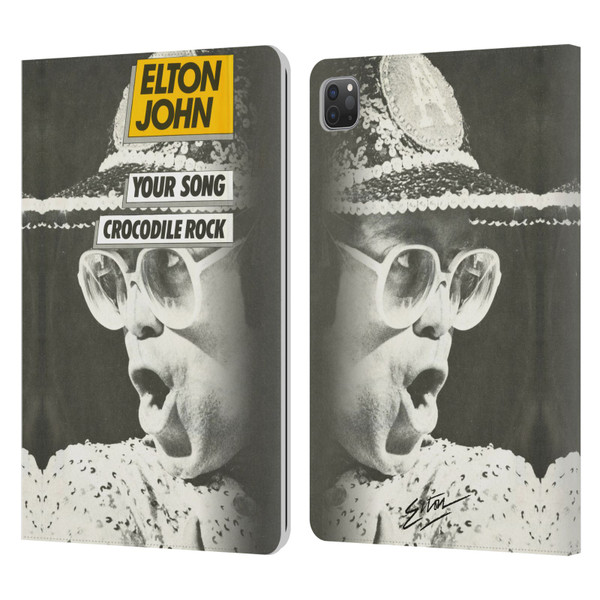 Elton John Artwork Your Song Single Leather Book Wallet Case Cover For Apple iPad Pro 11 2020 / 2021 / 2022