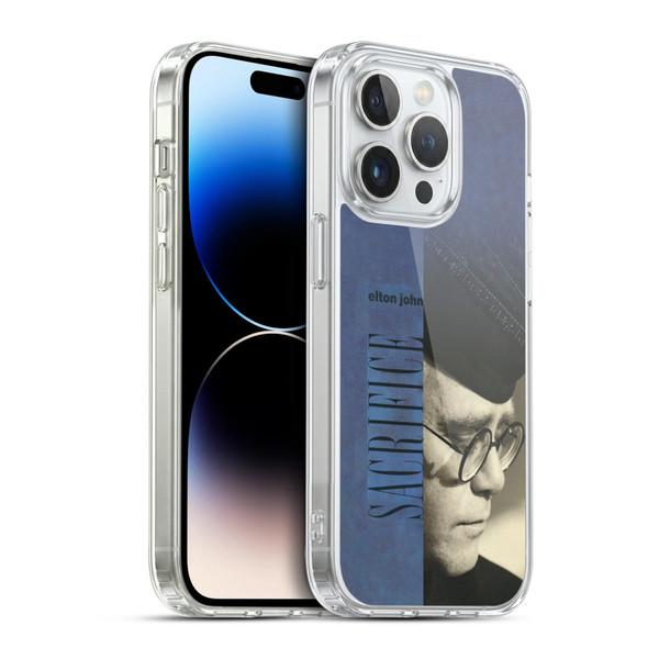 Elton John Artwork Sacrifice Single Soft Gel Case for Apple iPhone 14 Pro & MagSafe