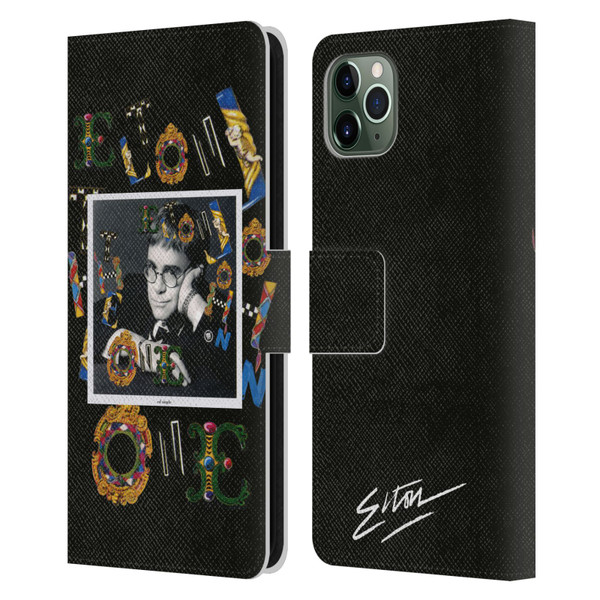 Elton John Artwork The One Single Leather Book Wallet Case Cover For Apple iPhone 11 Pro Max
