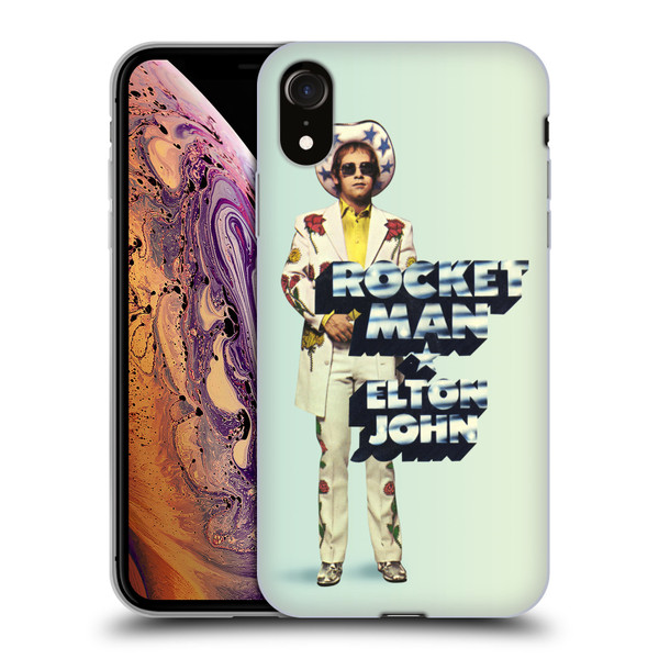 Elton John Artwork Rocket Man Single Soft Gel Case for Apple iPhone XR