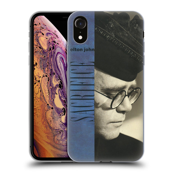Elton John Artwork Sacrifice Single Soft Gel Case for Apple iPhone XR