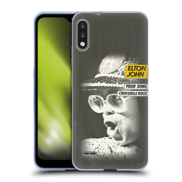 Elton John Artwork Your Song Single Soft Gel Case for LG K22