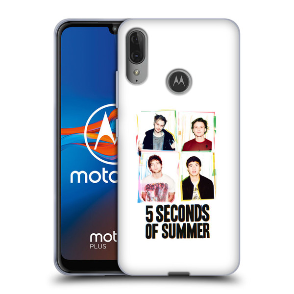 5 Seconds of Summer Posters Polaroid Soft Gel Case for Motorola Moto E6 Plus