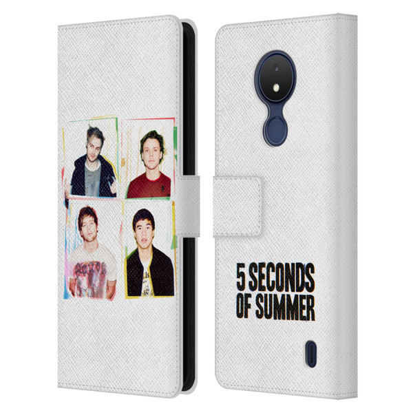 5 Seconds of Summer Posters Polaroid Leather Book Wallet Case Cover For Nokia C21