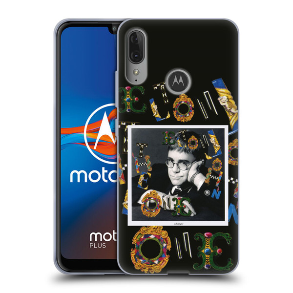 Elton John Artwork The One Single Soft Gel Case for Motorola Moto E6 Plus