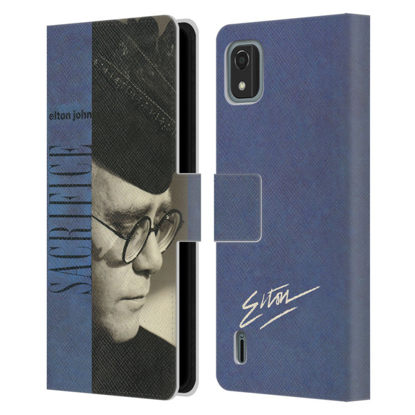 Elton John Artwork Sacrifice Single Leather Book Wallet Case Cover For Nokia C2 2nd Edition