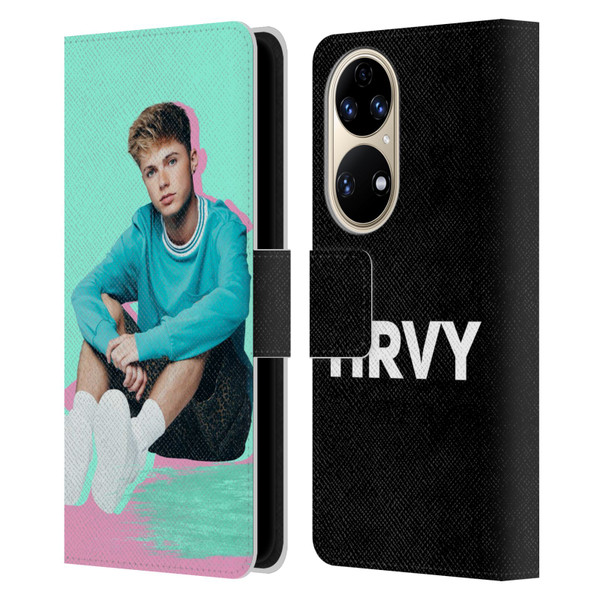 HRVY Graphics Calendar Leather Book Wallet Case Cover For Huawei P50