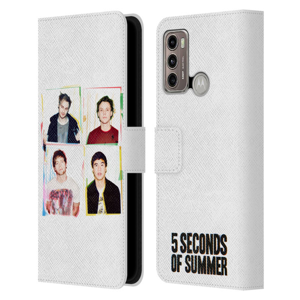 5 Seconds of Summer Posters Polaroid Leather Book Wallet Case Cover For Motorola Moto G60 / Moto G40 Fusion