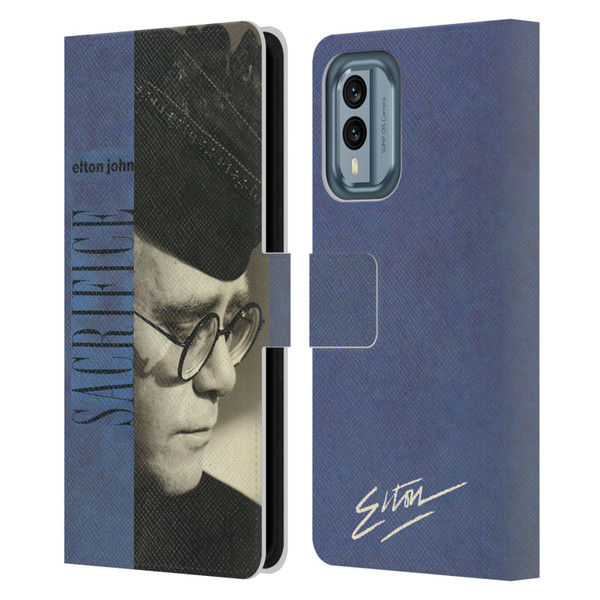 Elton John Artwork Sacrifice Single Leather Book Wallet Case Cover For Nokia X30