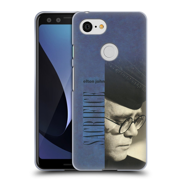 Elton John Artwork Sacrifice Single Soft Gel Case for Google Pixel 3