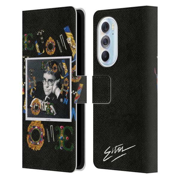 Elton John Artwork The One Single Leather Book Wallet Case Cover For Motorola Edge X30