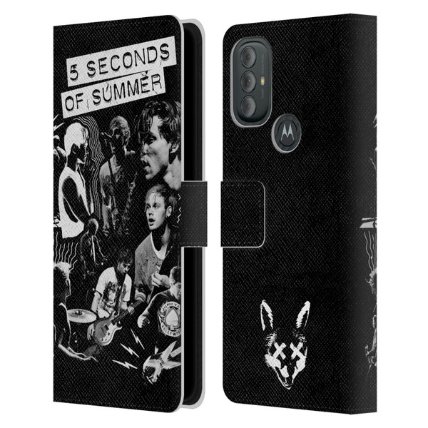 5 Seconds of Summer Posters Punkzine Leather Book Wallet Case Cover For Motorola Moto G10 / Moto G20 / Moto G30