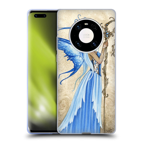 Amy Brown Elemental Fairies Blue Goddess Soft Gel Case for Huawei Mate 40 Pro 5G