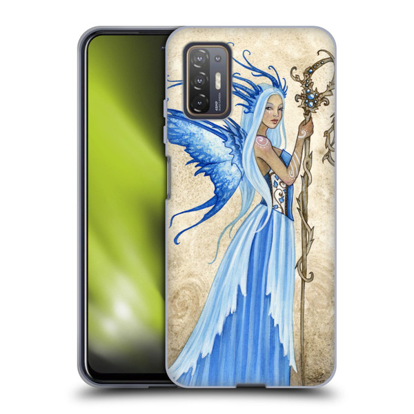 Amy Brown Elemental Fairies Blue Goddess Soft Gel Case for HTC Desire 21 Pro 5G