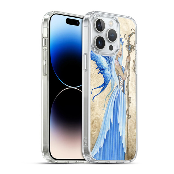 Amy Brown Elemental Series Blue Goddess Soft Gel Case for Apple iPhone 14 Pro Max & MagSafe