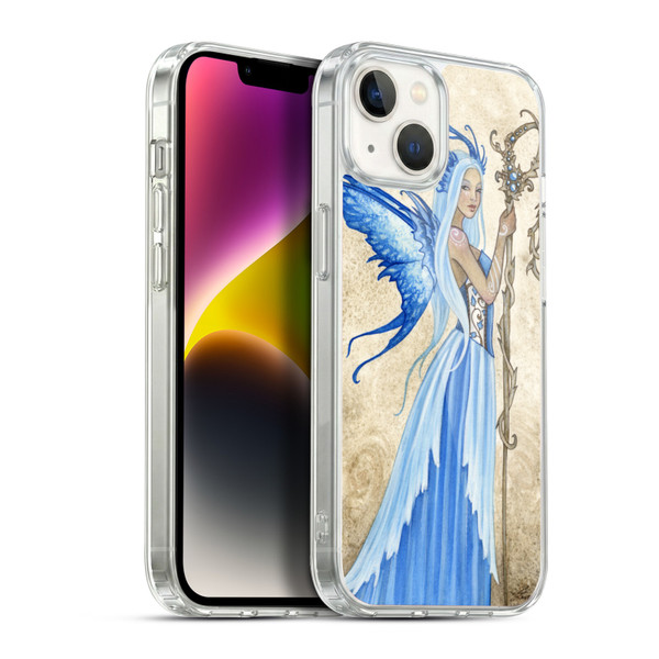 Amy Brown Elemental Series Blue Goddess Soft Gel Case for Apple iPhone 14 Plus & MagSafe