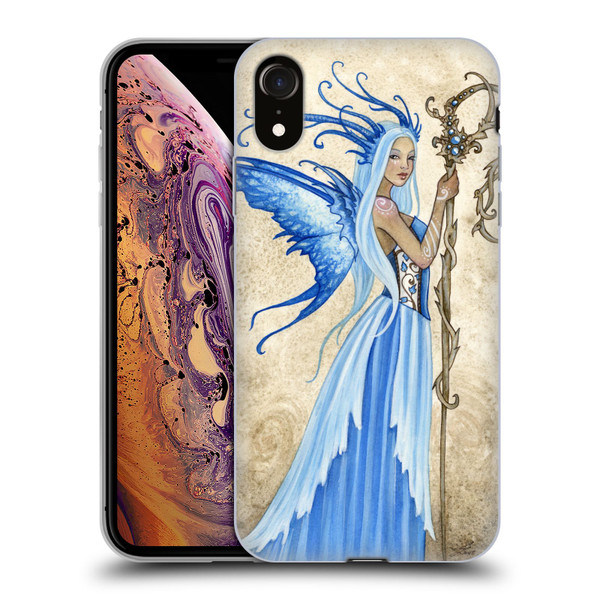 Amy Brown Elemental Fairies Blue Goddess Soft Gel Case for Apple iPhone XR
