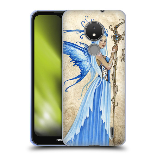 Amy Brown Elemental Fairies Blue Goddess Soft Gel Case for Nokia C21