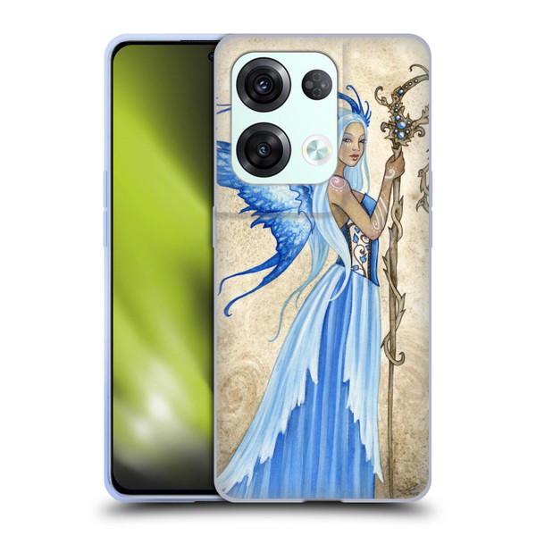 Amy Brown Elemental Fairies Blue Goddess Soft Gel Case for OPPO Reno8 Pro