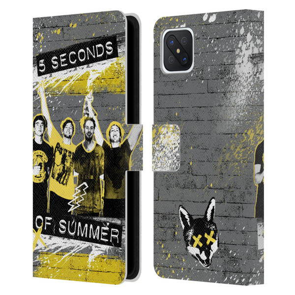 5 Seconds of Summer Posters Splatter Leather Book Wallet Case Cover For OPPO Reno4 Z 5G