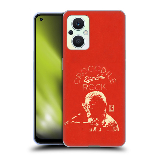 Elton John Artwork Crocodile Rock Single Soft Gel Case for OPPO Reno8 Lite
