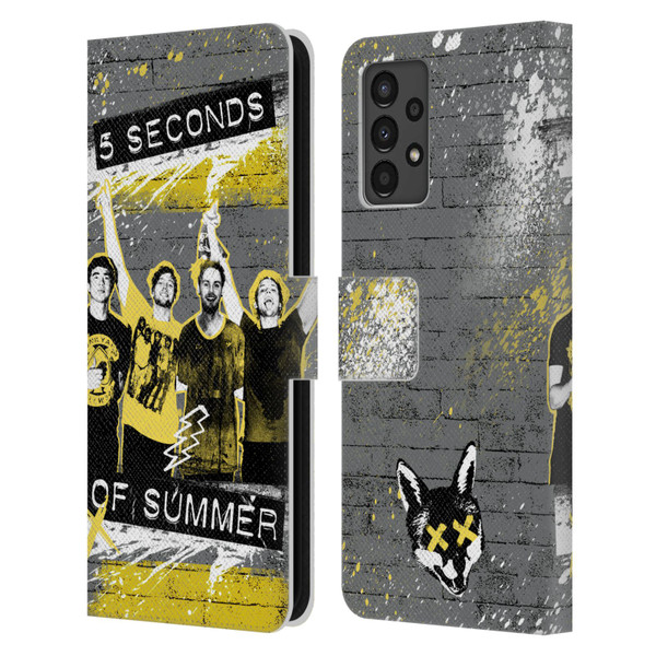 5 Seconds of Summer Posters Splatter Leather Book Wallet Case Cover For Samsung Galaxy A13 (2022)
