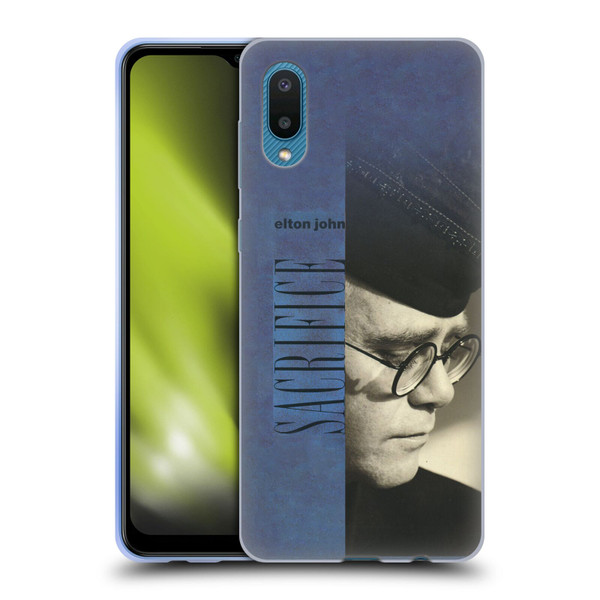 Elton John Artwork Sacrifice Single Soft Gel Case for Samsung Galaxy A02/M02 (2021)