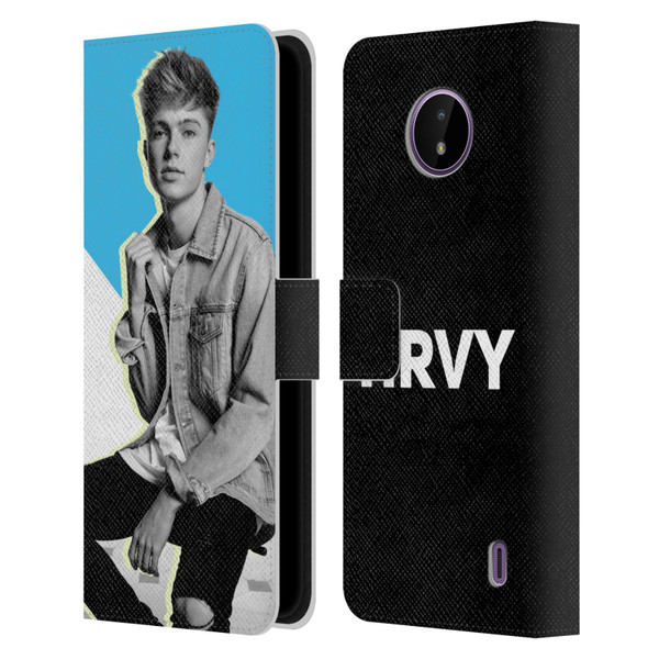 HRVY Graphics Calendar 3 Leather Book Wallet Case Cover For Nokia C10 / C20