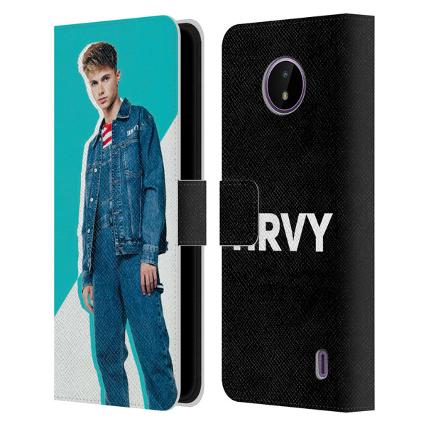 HRVY Graphics Calendar 8 Leather Book Wallet Case Cover For Nokia C10 / C20