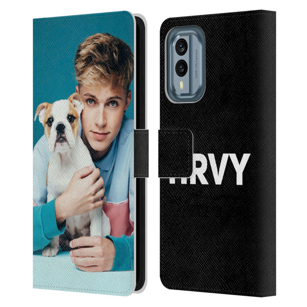 HRVY Graphics Calendar 10 Leather Book Wallet Case Cover For Nokia X30