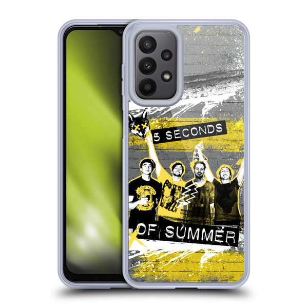 5 Seconds of Summer Posters Splatter Soft Gel Case for Samsung Galaxy A23 / 5G (2022)