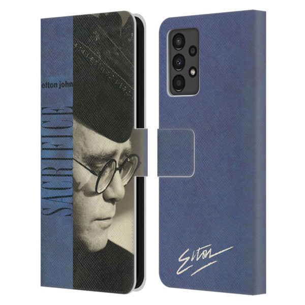 Elton John Artwork Sacrifice Single Leather Book Wallet Case Cover For Samsung Galaxy A13 (2022)