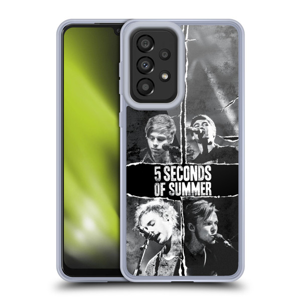 5 Seconds of Summer Posters Torn Papers 2 Soft Gel Case for Samsung Galaxy A33 5G (2022)