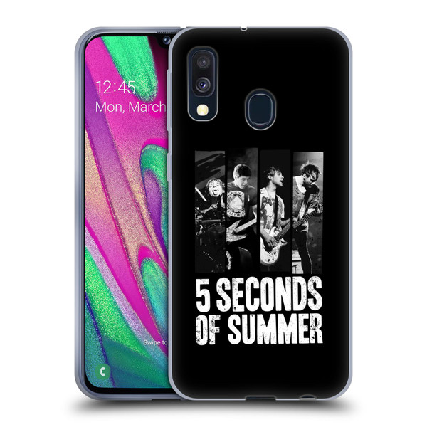 5 Seconds of Summer Posters Strips Soft Gel Case for Samsung Galaxy A40 (2019)