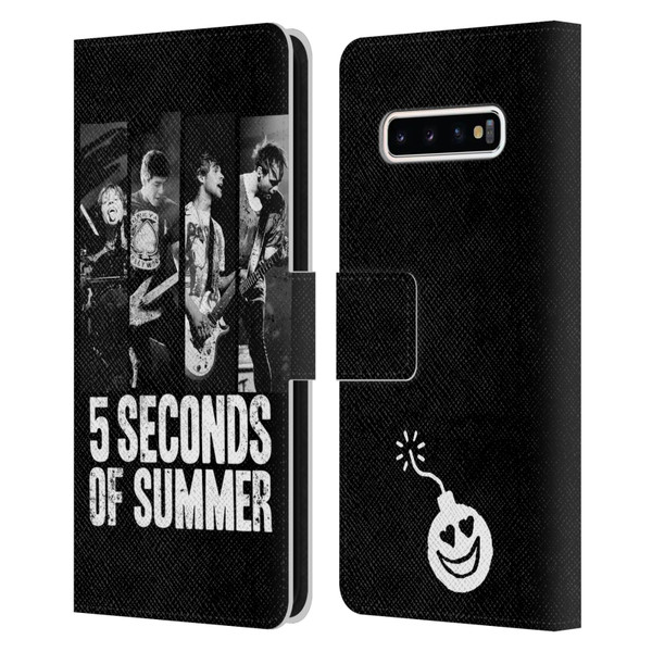 5 Seconds of Summer Posters Strips Leather Book Wallet Case Cover For Samsung Galaxy S10+ / S10 Plus